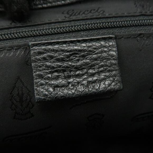 💎✨Authentic✨💎GUCCI Guccissima Leather Shoulder Bag Hand Bag Black - Picture 15 of 15
